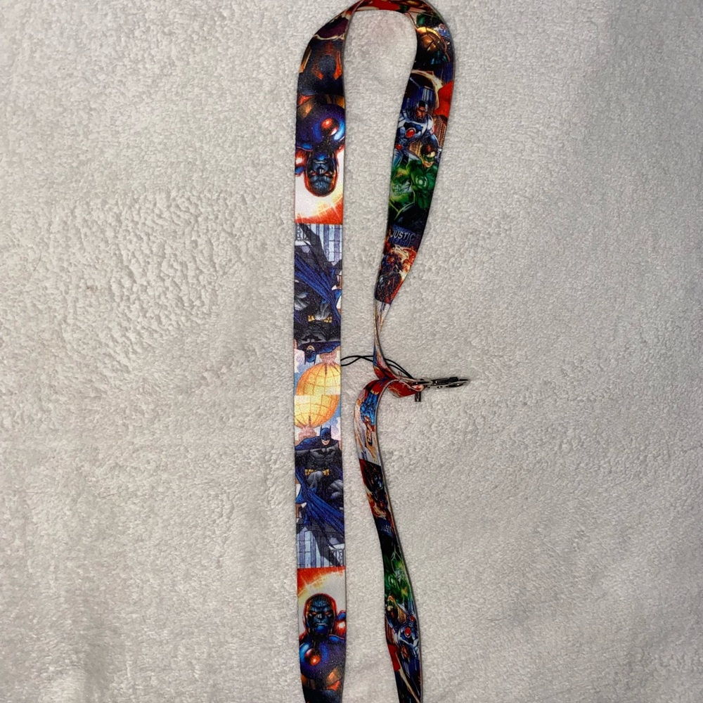 DC Superhero Lanyard with Colorful Design - Picture 2 of 2
